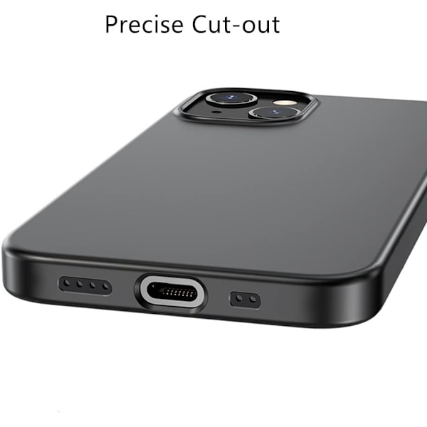 Kompatibel med iPhone 13 Cover, (Sort)