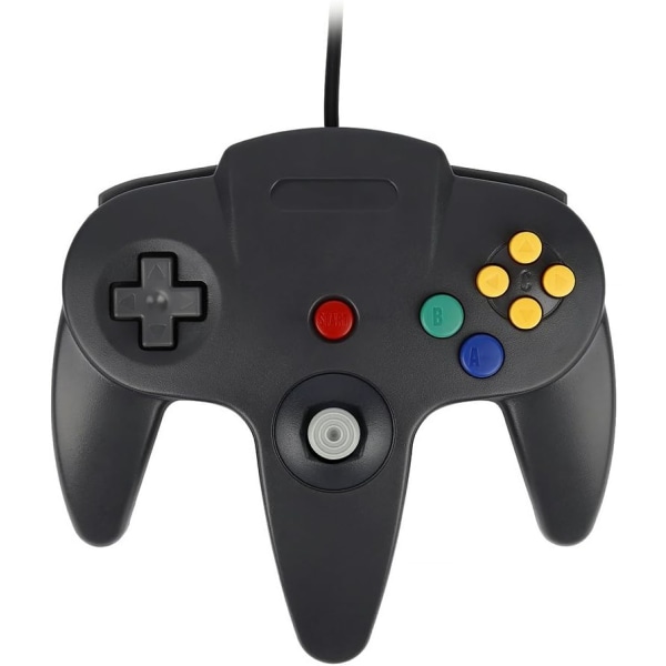 Black-Games Controller Joystick til N64 System Gamepad