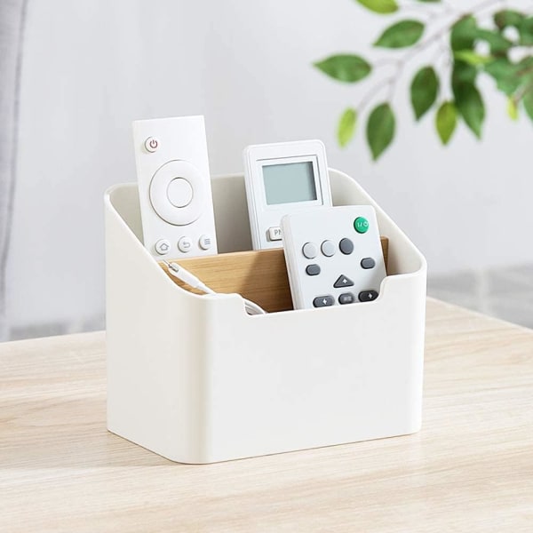 Remote Control Holder Desk Storage Organizer Box Container for Desk, Office Supplies, Home