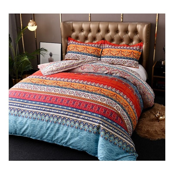 Matelassé Boheme Dobbelt 3-delt Matelassé Patchwork Vendbar Blød Vendbar Blød Soveværelse I mikrofiber 220 240 cm