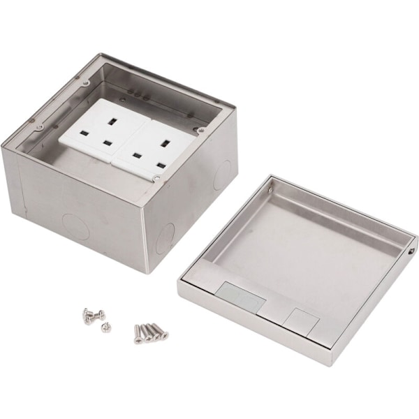 Britisk 3-hulls standard dobbel standard med koblingsboks, strømuttak, 60 V CA-kontakt