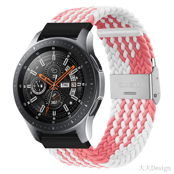 Flettet Sport Loop Rem med Justerbar Spænde, Rem 22mm, Til Garmin Huawei Samsung Nylon Flettet Spænde Rem(A3)(A3)