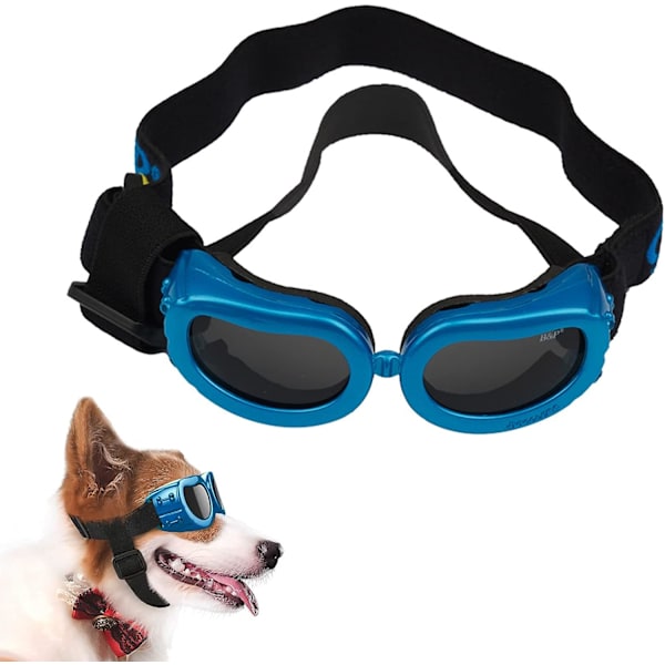 Hunde Goggles Hund Solbriller Kjæledyr Solbriller for UV-beskyttelse Hunde Goggles Vanntett Beskyttelse for Små og Mellomstore Hunder