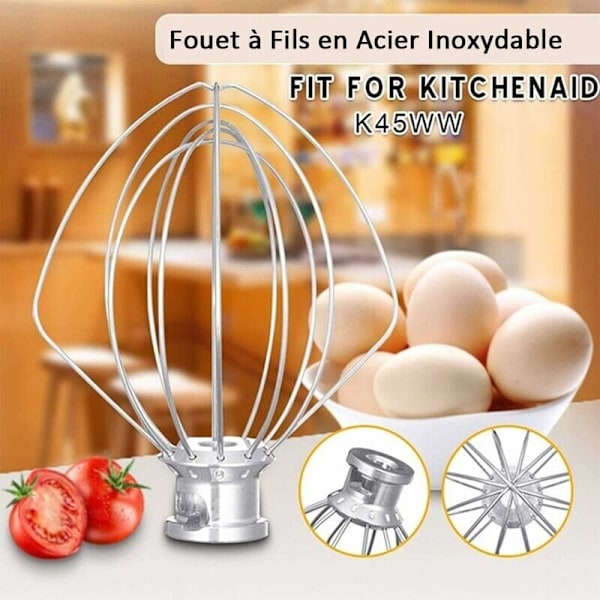 K45WW Rustfri Stål Piskeris til KitchenAid
