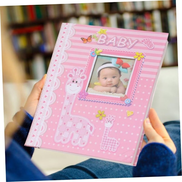 Fotoalbum til billeder Babyfoto Baby Babyfotoalbum Senior Børnealbum Fotoalbum til personliggørelse Baby Pink Babybilleder Opbevaring