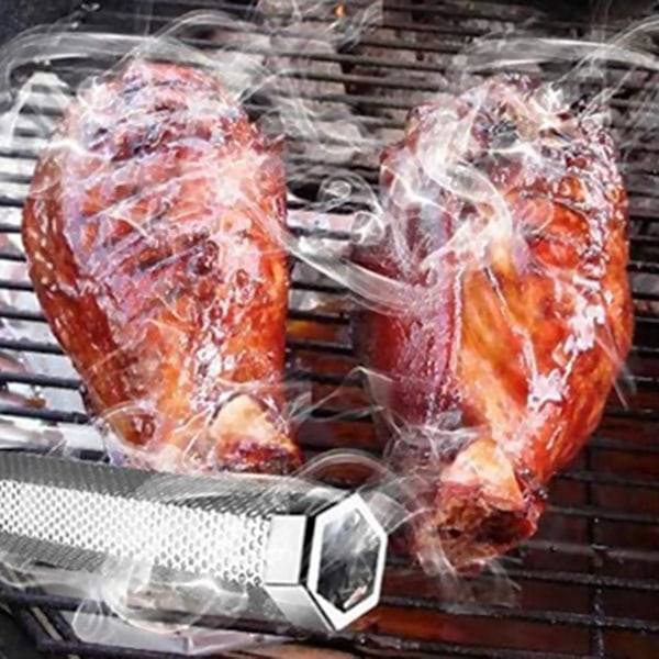Røget pibe miljøbeskyttelse rustfri rustfrit stål grillpartikler røget pibe tilbehør husholdning husholdning