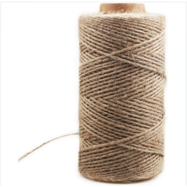 Dekorativt hampetov 2mm (200M dekorativt hampetov sisaltov tykkelse retro jutetov håndlavet DIY-etikettov belysning hampetov