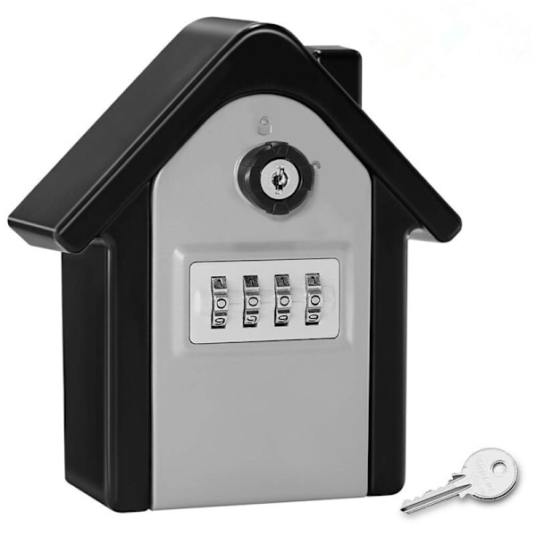 Avainlokero Key Sage autotallin avain avain avain avain avainlaatikko, 15x13,5x5,5 cm, musta/harmaa