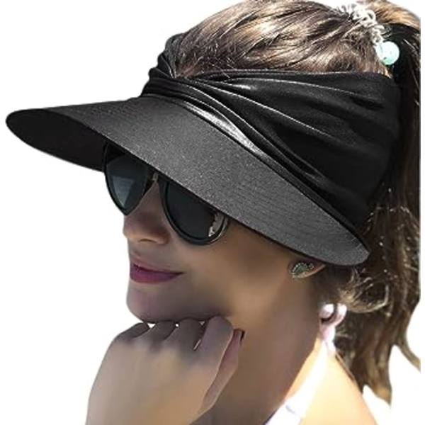 Baynetin Solhat til Kvinder - Bred Skygge - UPF 50+ UV Beskyttelse - Foldbar Strandhat - Hurtigtørrende - Solbeskyttelse - Strandsportshat