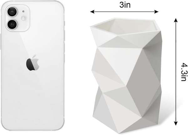 Kreativ design silikon pennhållare (vit)