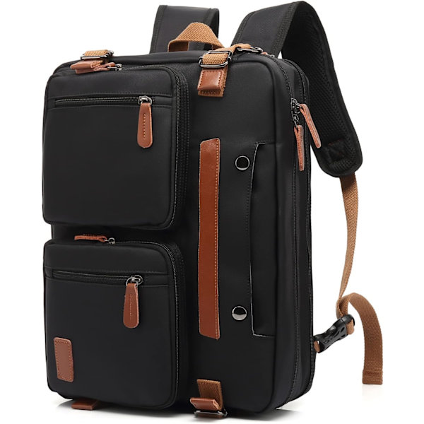 Ryggsäck Herrar Konvertibel Ryggsäck 17.3 Handbagage Ryggsäck Reseryggsäck Vattentät och Reptålig Multifunktionell Herrar Business Handväska (