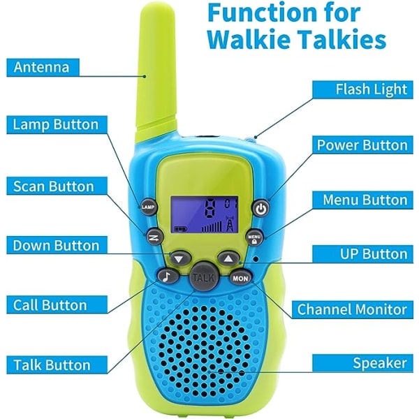 Lot de 2 jouets talkie-walkie for garçons et filles de 3 4 5 6 7