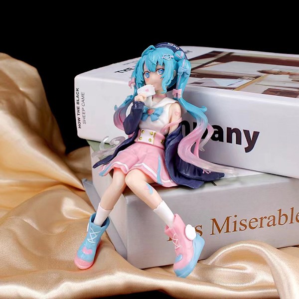 14cm Miku Toimintahahmo Virtuaalilaulaja Kawaii Tytöt PVC Keräily