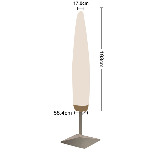 1 kappale sateenvarjon suojus, pituus 193 cm