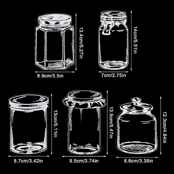 20 stk. Blomsterbogmærke, (Almindelig flaske) Transparent Blomsterbogmærke Transparent Tørret Blomsterbogmærker Tørret Blomsterbogmærke til Hjem DIY Læsning Al