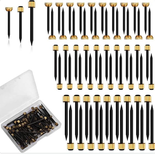 75 stk Bildeopphengsett Rustfritt Stål Rammeklips Bildeopphengskroker Hengende Speilkroker Assorterte Bildeveggklips