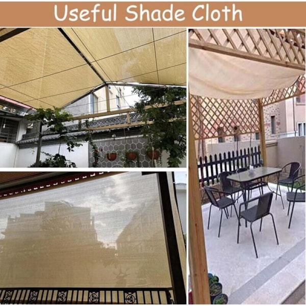 Skyggesejl til sejlende terrasse, pergola skygge, Skyggeskygge Skyggeskygger med 3mx3m perforeringer