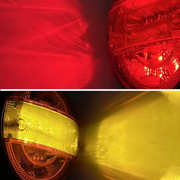 2X 20 LED Bakljus 12/24V Bromsindikatorlampa IP65 Vattentäta Stoppljus För Lastbil Skåpbil Släpvagn Husvagn RV ETC