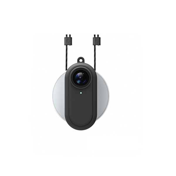 Musta tärinää vaimentava kamera 360GB2 pudotusta kestävä silikonikotelo Kaikki kattava kulutusta kestävä pehmeä kuori