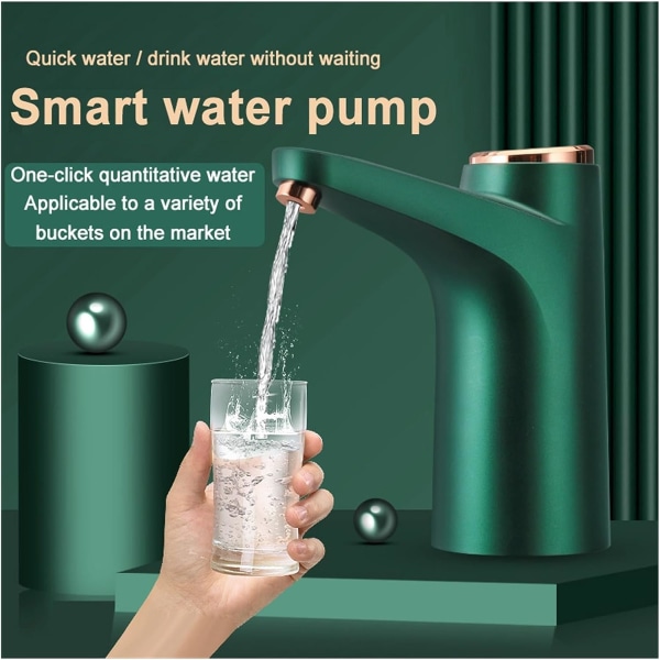 Varmvattenautomat Automatisk elektrisk vattendispenser USB fat Vattenpump Gallon Vattenflaska Switch Drinking Bottle Ap