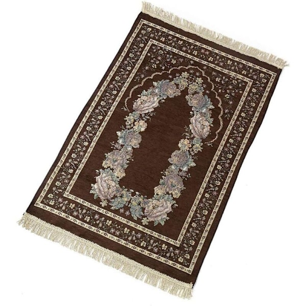 Bønneteppe for huset, utsøkt, sklisikkert, sammenleggbart, blomstermotiv, for soverom, lett, gaver, kneling, bærbart, bomull, søtt, dekorasjon (