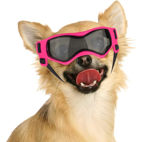 Rosa färg Dog Eye Protection Goggles Hund Solglasögon Lätt att sätta