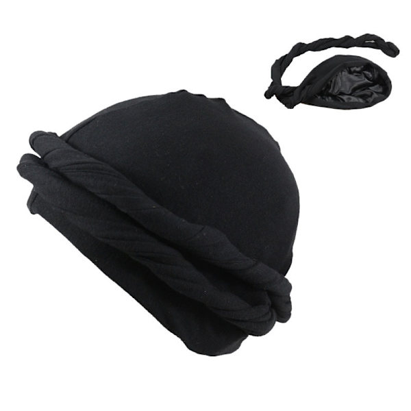 Herre Hijab Halo Hijab Retro Hijab Twisted Hijab Elastisk Foret Hijab 56-58cm