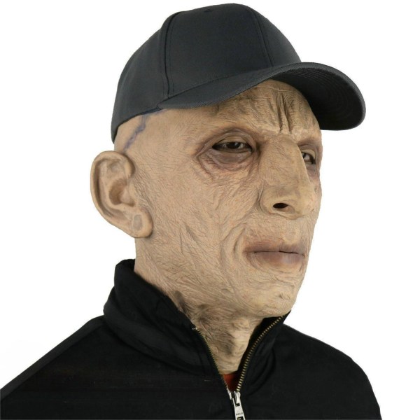 Halloween Nyhed Maske Maskerade Fest Menneske Hoved Maske Gammel Mand Maske Realistisk Maske