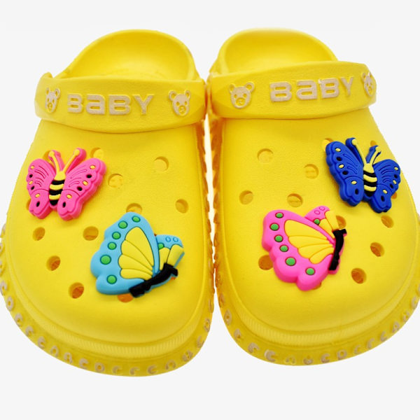 Sommerfugle, blomster Sko Charms,Sko Charms til Sko Dekoration,Crocs Sko Charm,Fødselsdagsfest Gave