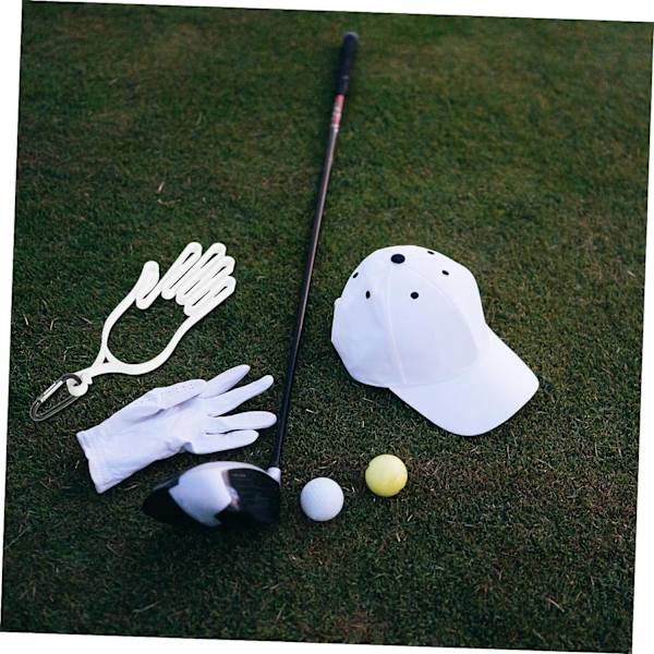 2 stk. plastichandskeholder golftilbehør golfhandskeholder golfhandskeholder bøjle spændes tørrestativ golf tricks holder ramme (uden krog)