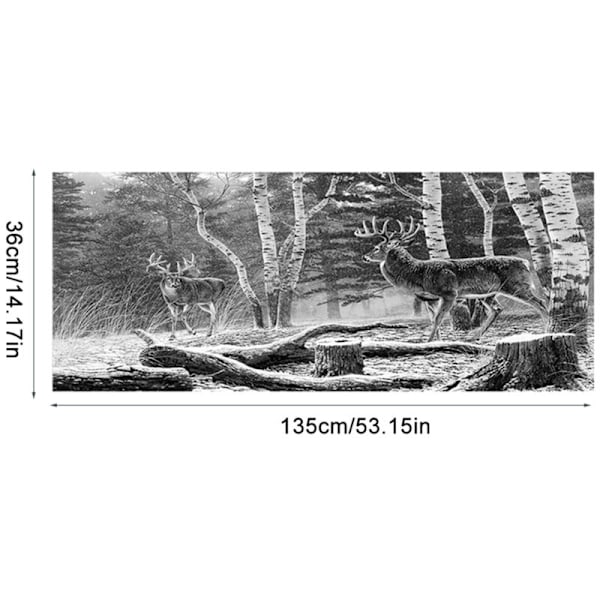 Cerf skog bilklistremerke Bakrute grafikk klistremerke for bil lastebil SUV 13536cm