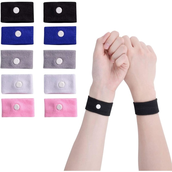 5 par Anti-illamående Travel Akupressur Armband for Motions Relie