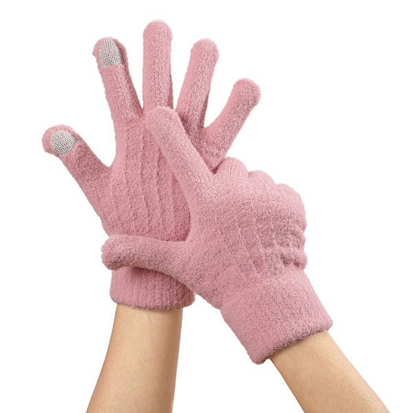 1 par vinterhandsker, unisex vindafvisende varme handsker