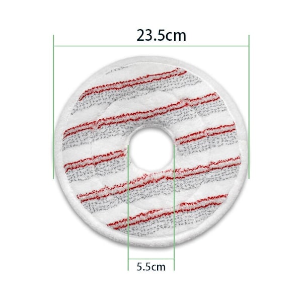 Ersättningsmopphuvud för Vileda Spin and Clean, tvättbart och återanvändbart, mikrofibermopphuvud kompatibelt med Vileda Spin Mop Head för golvrengöring (1