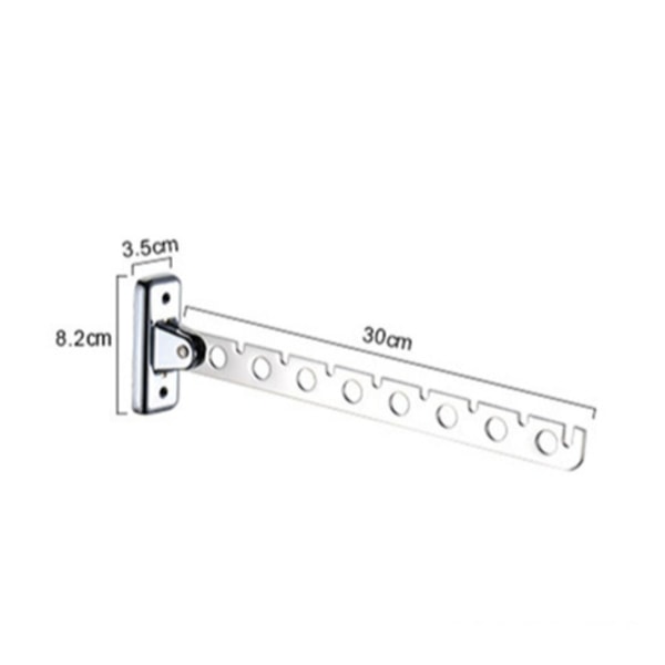 2-pack väggmonterade klädhängare, fällbara väggmonterade torkställ i rostfritt stål, väggmonterade torkställ, fällbara klädhängare, väggmonterade krokar