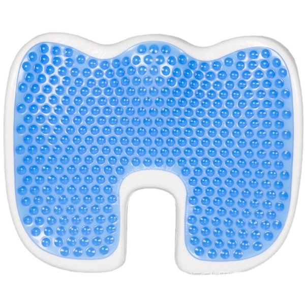 Kontorstolpute - Ergonomisk og ortopedisk pute i memory foam - svart, bred