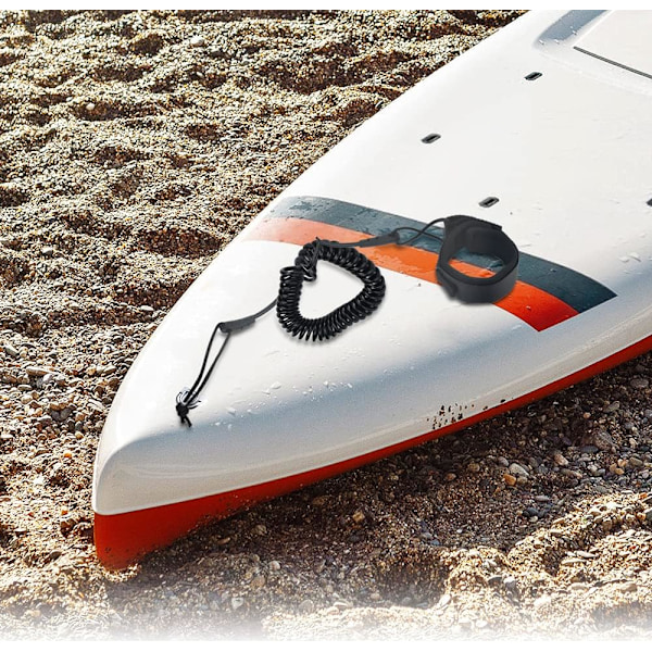 (Oranssi väri) Surf Leash Coiled Surfboard Leash 5,5 mm Surfboard Leash 10Ft Surfing Sup Leash TPU Surfboard Leash Paddle Musta Surfing Leash Sup Lea