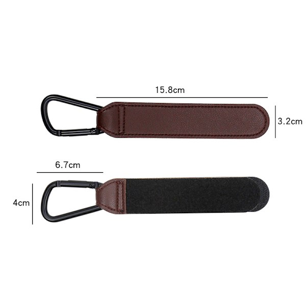2 stk. Buggy Clips, Svart Barnevognkroker, Baby Barnevognkrok, Barnevognklips for å Henge Handleposer eller Bleievesker på Barnevognen eller