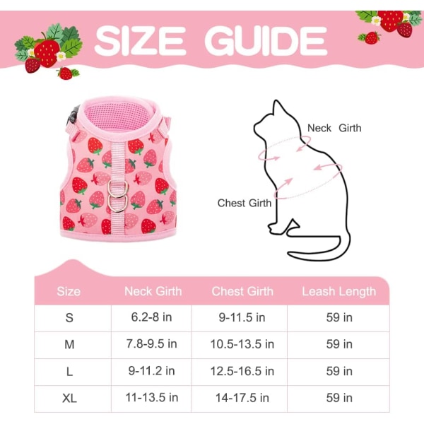 (2 kpl Strawberry Pink) Kissan valjaat talutushihnalla - Tyylikäs Adjus