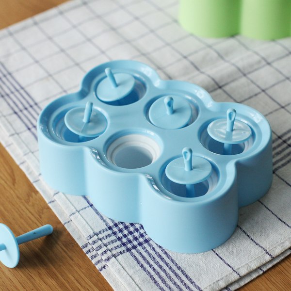 Blue Masonry Form Ice Form [6 hålrum], Ice Cube-bricka med 6 BPA-fria silikonceller, Food Grade Kitchen Gadget Tool P
