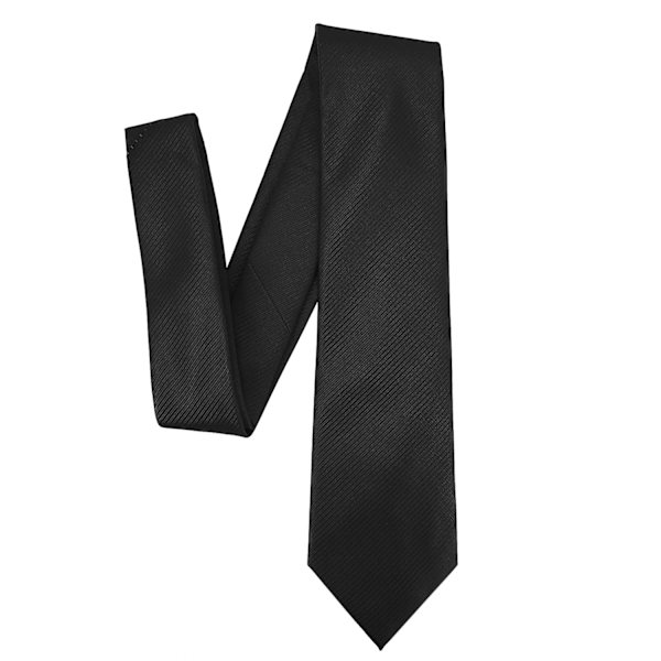 Herreslips Solid Pure Color Plain Formelle Sorte Slips til Menn