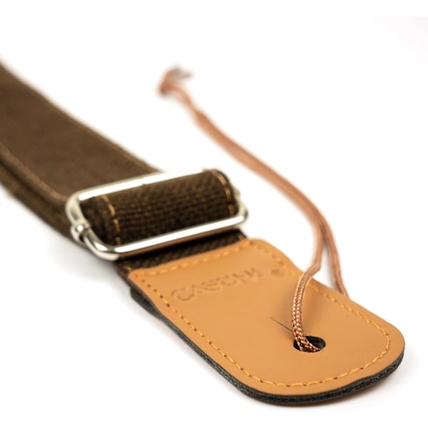 Brun - Justerbar ukulele-stropp, lengde 76-128 cm, individuelt justerbar, sterk ukulele-stropp, egnet for barn og voksne, veldig komfortabel