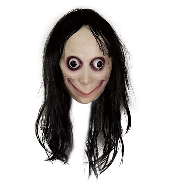 Halloween-naamio, pelottava naamio, käsintehty lateksi, kauhu, paha, kuminen naamio naamiaisasuun