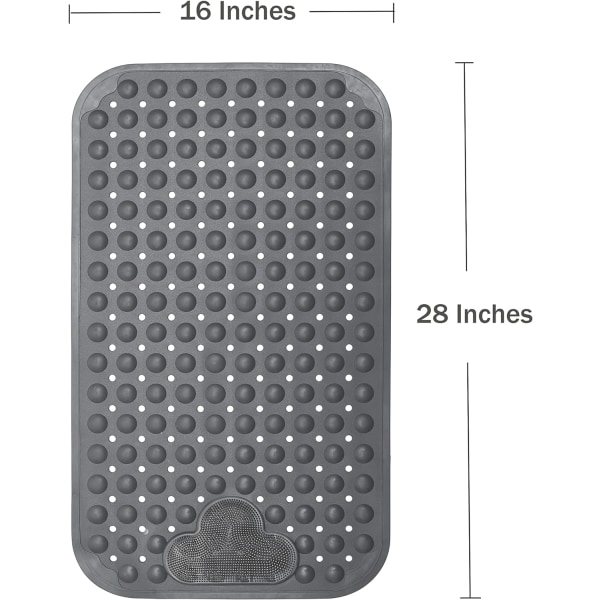 Sklisikker badematte for badekar 28\" X 16\"
