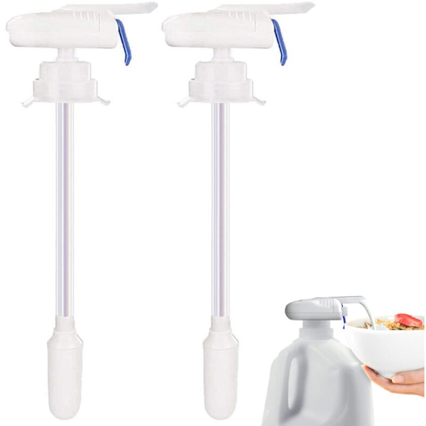 Automatisk drikkedispenser, håndfri melk, drikkedispenser, drikkedispenser for kjøleskapsjuice, sett med 2