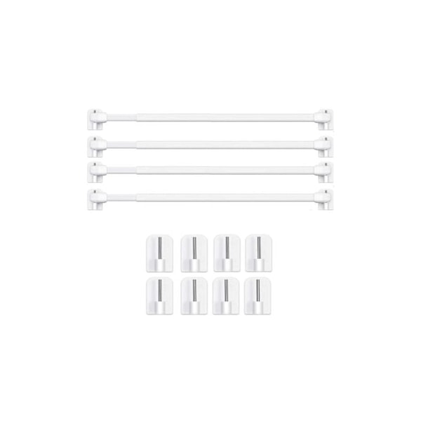 Laajennettavat verhotangot ilman porausta PVC-ikkunoille, liimattava verhotanko (4 KPL - 40-60CM)