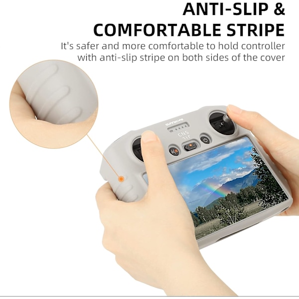 Silikondeksel for DJI Mini3 fjernkontroll (grå)