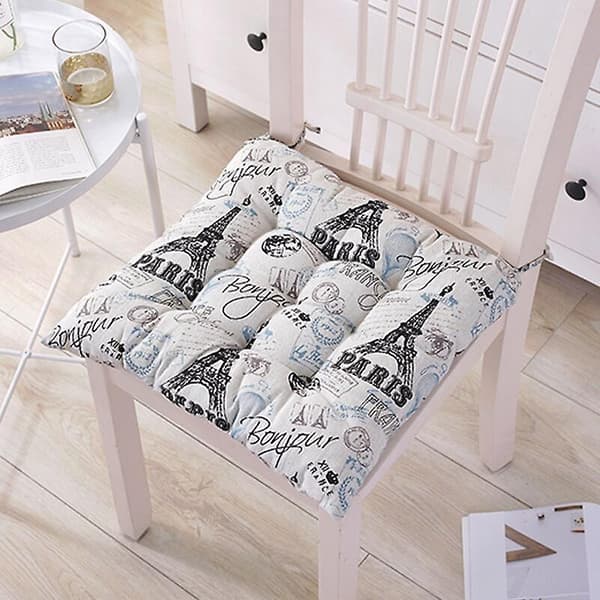 6 tuolinpehmustetta 40x40, koristeelliset tuolinpehmustetut puutarhapehmusteet, polyesteri