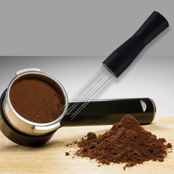 2 stycken kaffekvarn Espresso Agitator Dispenser Malet Kaffeomrörare Kaffe Mixer Agitator Verktyg Espresso Dispenser Verktyg Levereras med rengöringsborste