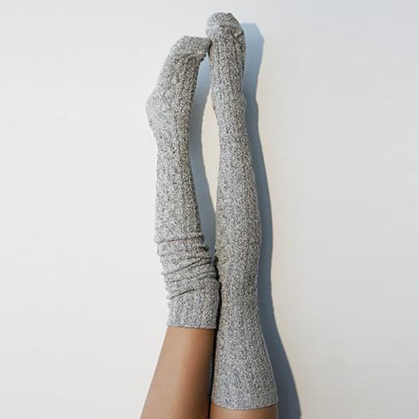 strømper kvinners lår høye kne sokker kvinners lange bomullssokker
